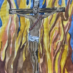 Cristo en llamas